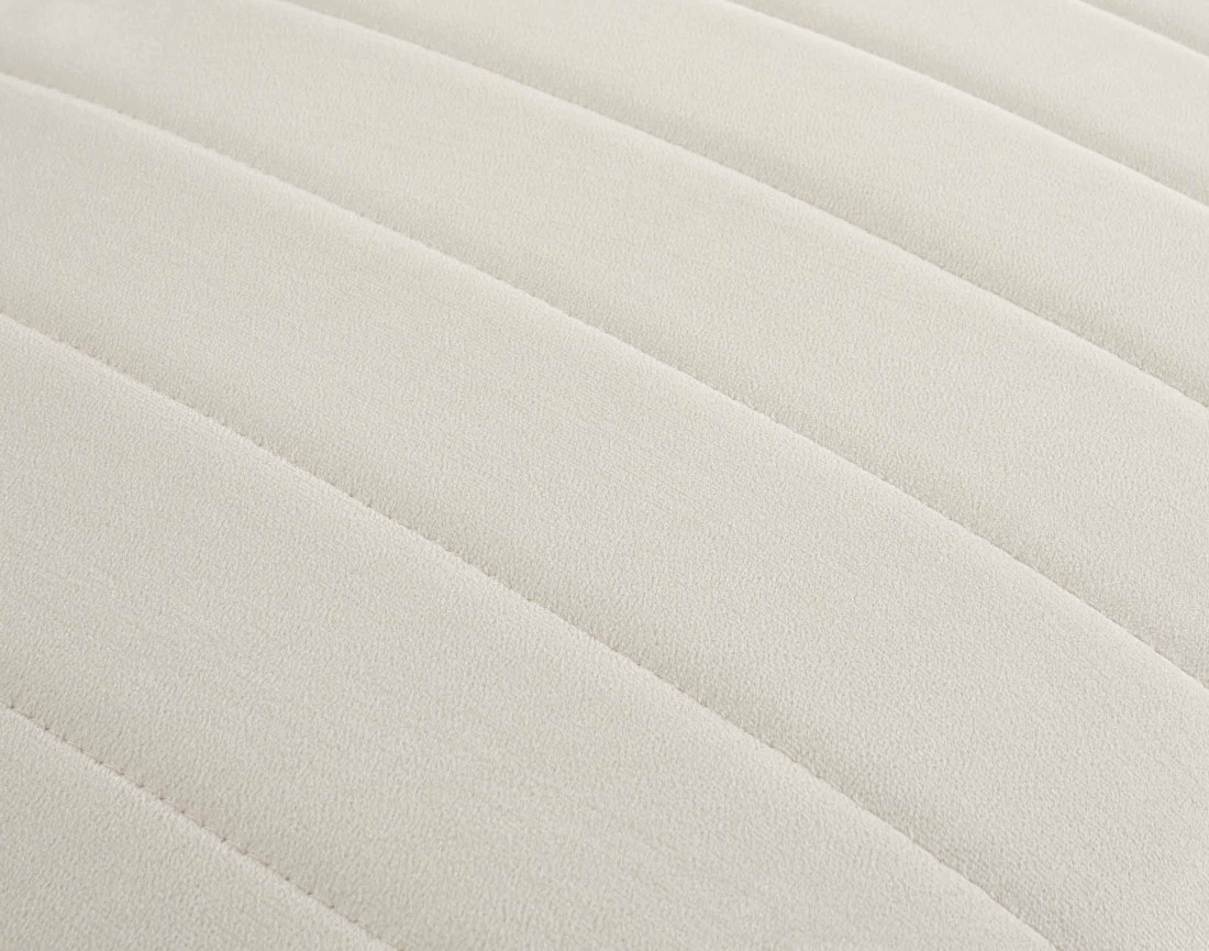 Canapé modulable d'angle droit 5 places avec pouf d'appoint en velours Nova