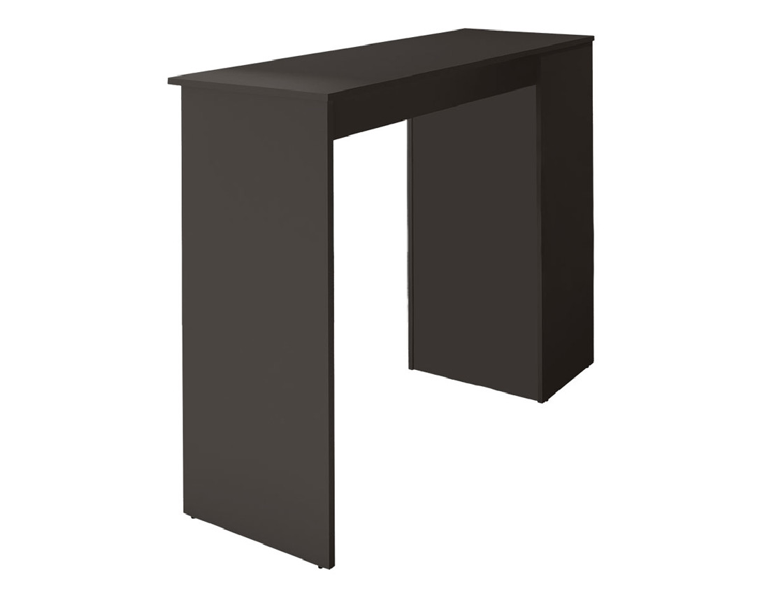 Table de bar avec rangements noir de 2 à 4 personnes Drazic