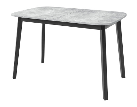 Table à manger extensible gris et noir 130 à 170 cm Magov