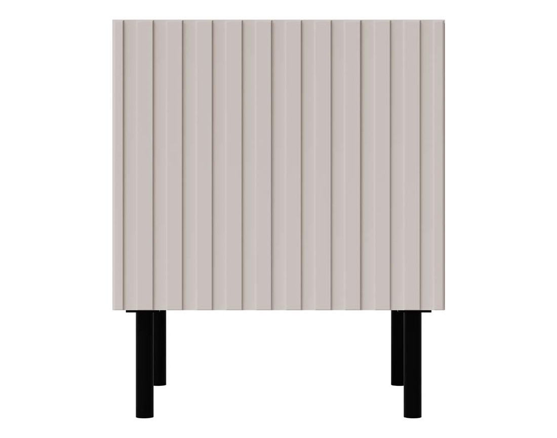 Table de chevet 1 porte écru 54 cm Timote