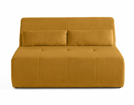 Canapé droit 2 places en velours côtelé Onyx