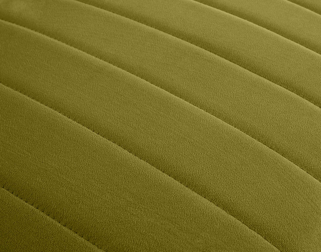 Canapé modulable d'angle droit 5 places en velours Nova