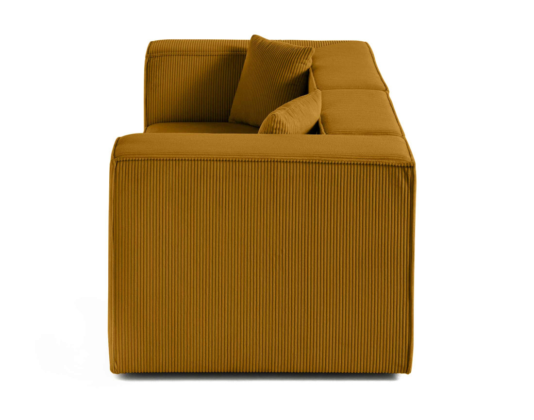 Canapé modulable 2 places en velours côtelé Arty