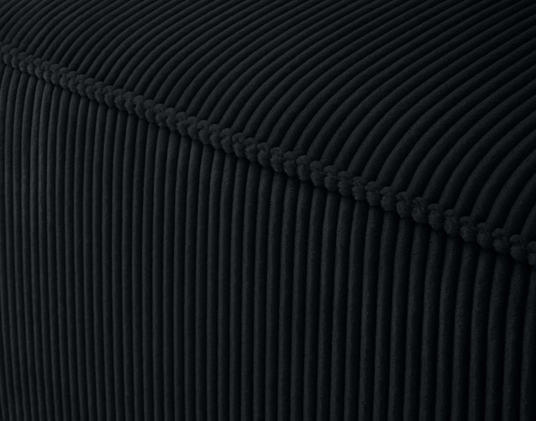 Canapé modulable d'angle droit 4 places en velours côtelé Arty