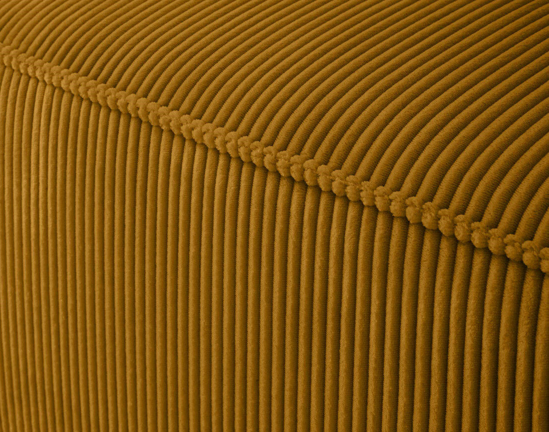 Canapé modulable d'angle droit 4 places en velours côtelé Arty