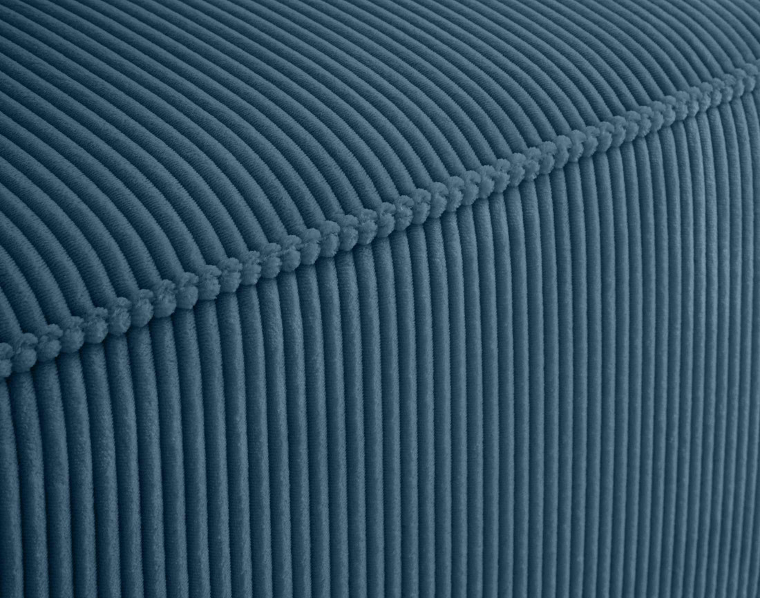 Module d'assise droit en velours côtelé Arty