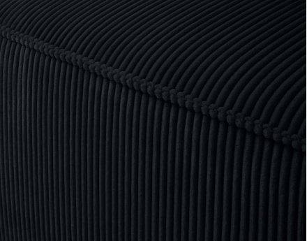 Module d'assise gauche en velours côtelé Arty