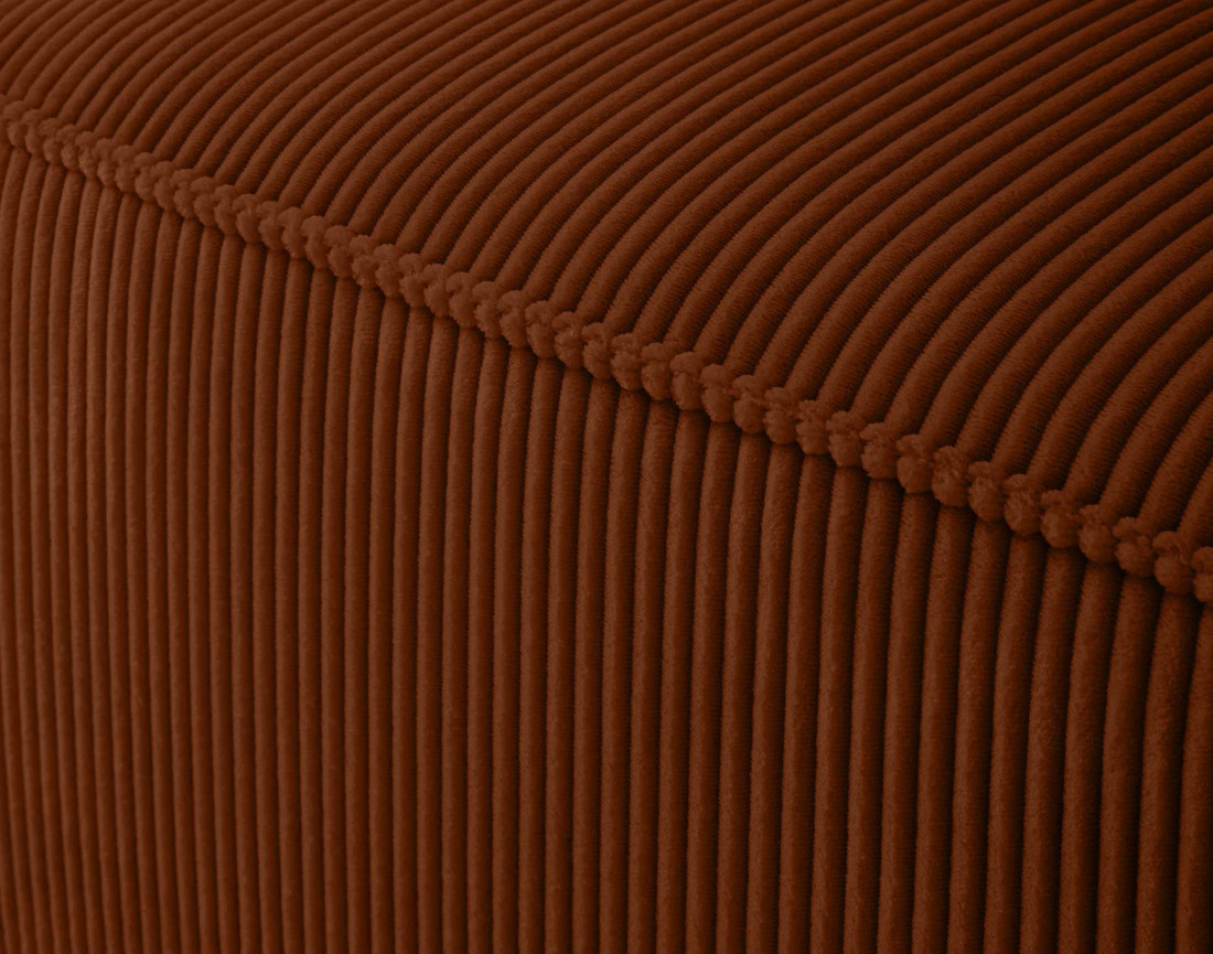 Module d'assise gauche en velours côtelé Arty