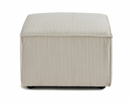 Pouf d'appoint en velours côtelé Arty