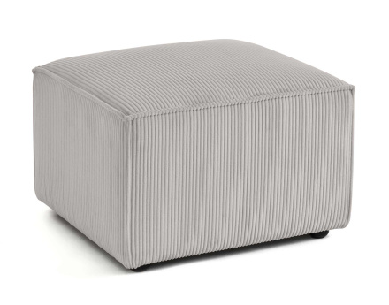 Pouf d'appoint en velours côtelé Arty