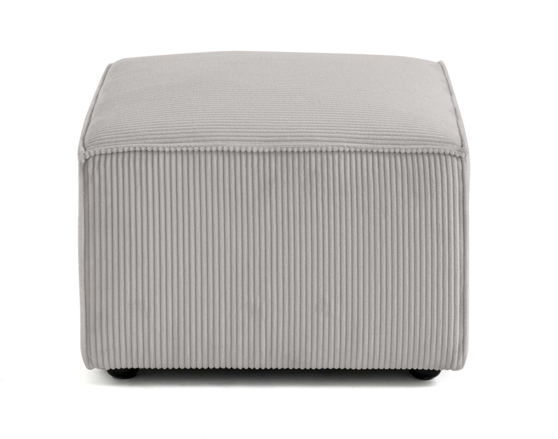 Pouf d'appoint en velours côtelé Arty