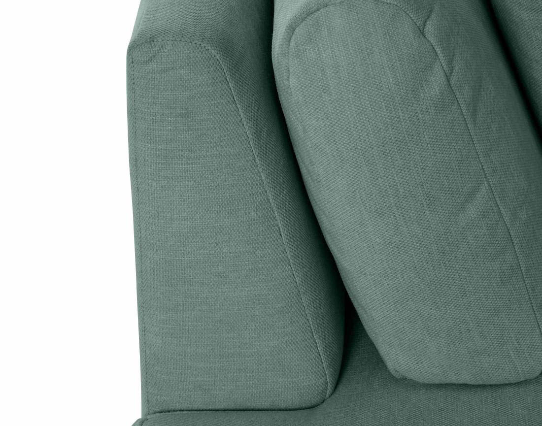 Canapé modulable d'angle droit 5 places en tissu texturé Santorini