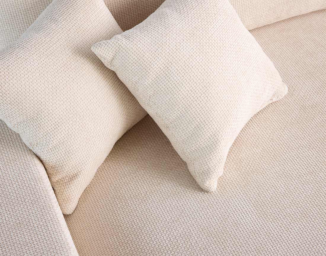 Canapé 3 places convertible avec coffre en velours texturé Pivoine