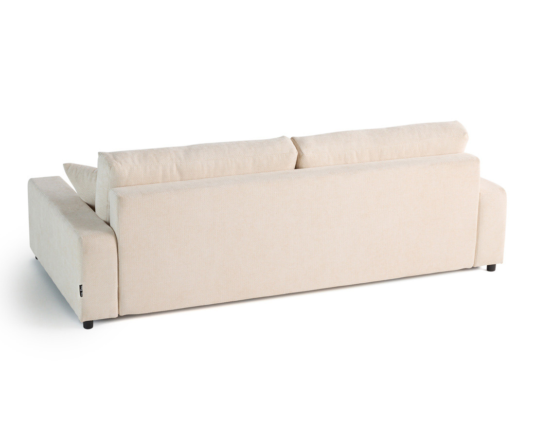 Canapé 3 places convertible avec coffre en velours texturé Pivoine