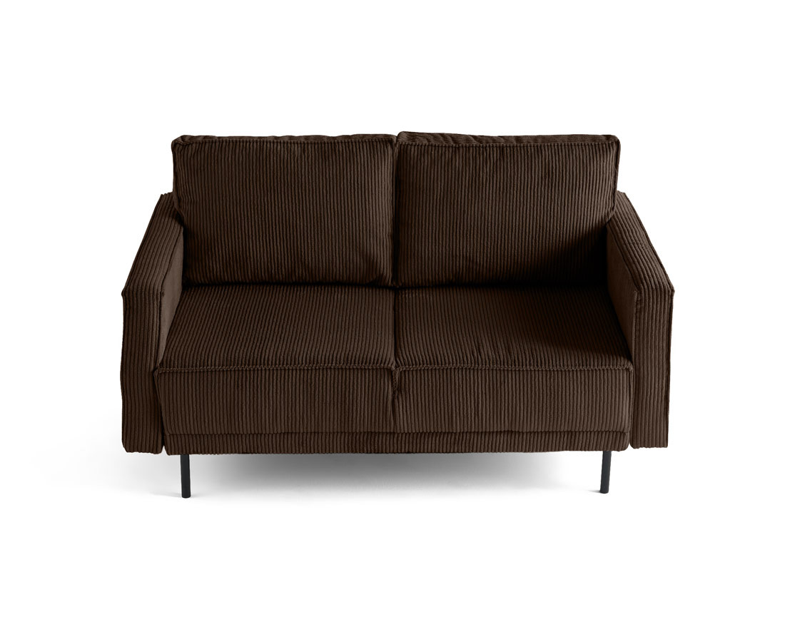 Canapé droit 2 places en velours côtelé Charlie