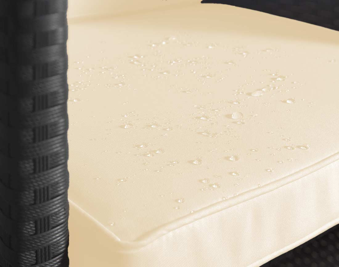 Fira - salon de jardin encastrable 12 places en résine tressée