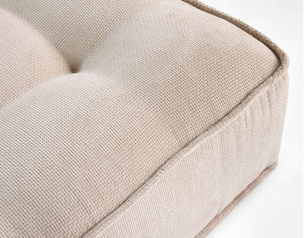 Canapé d'angle modulable 4 places en velours texturé Marisol