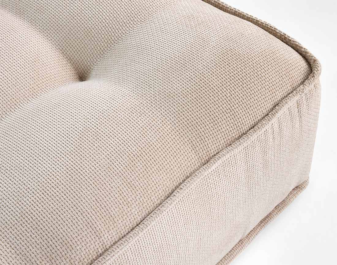 Canapé d'angle modulable 4 places en velours texturé Marisol