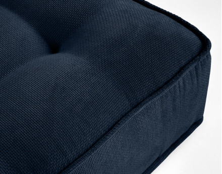 Canapé d'angle modulable 4 places en velours texturé Marisol