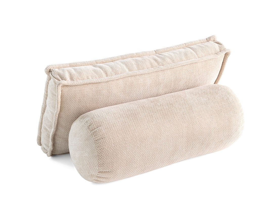 Lot de deux coussins de dossier en velours texturé Marisol