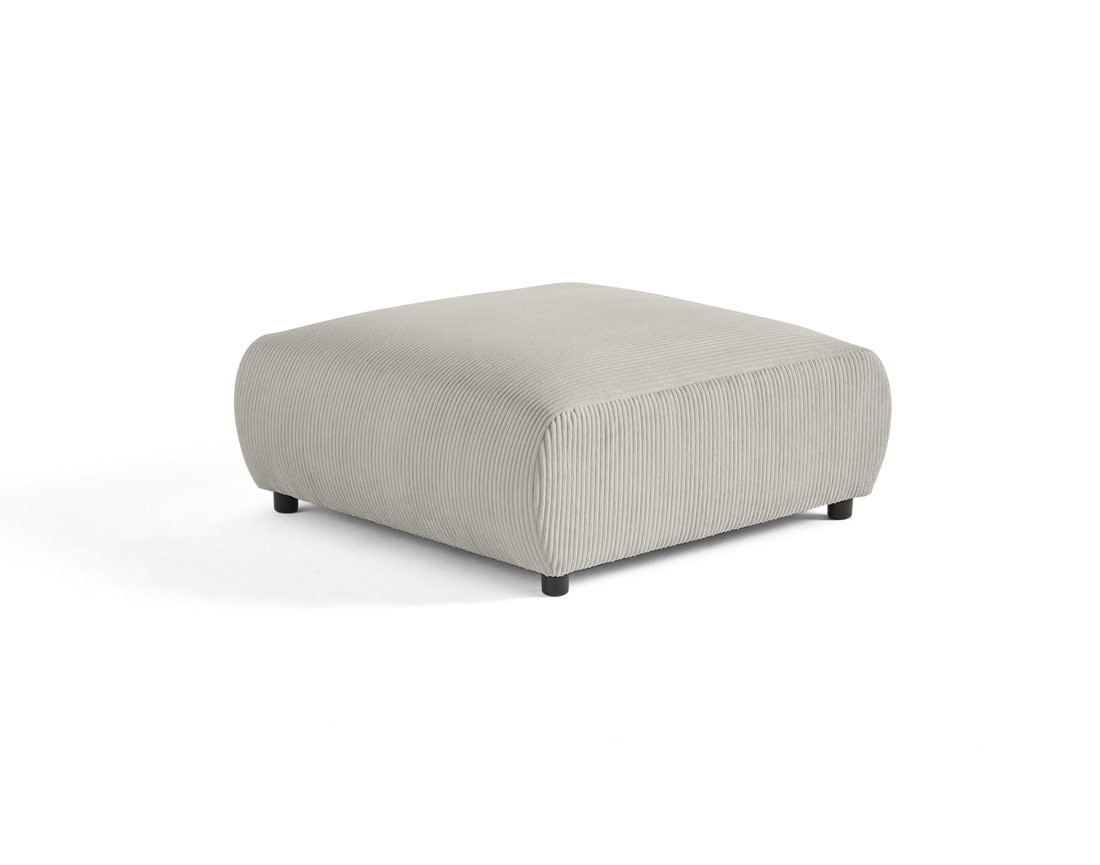 Pouf modulable en velours côtelé Garance