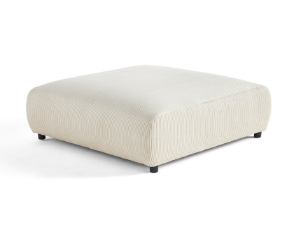 Grand pouf modulable en velours côtelé Garance