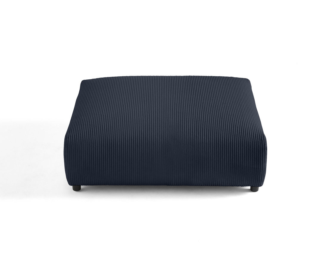 Grand pouf modulable en velours côtelé Garance