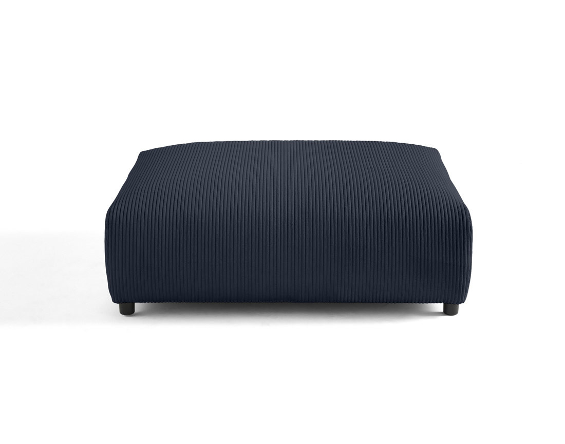 Grand pouf modulable en velours côtelé Garance