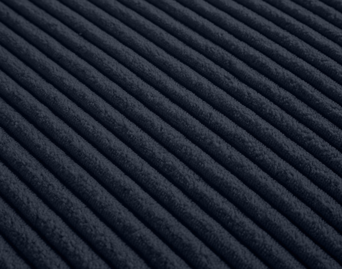 Grand pouf modulable en velours côtelé Garance