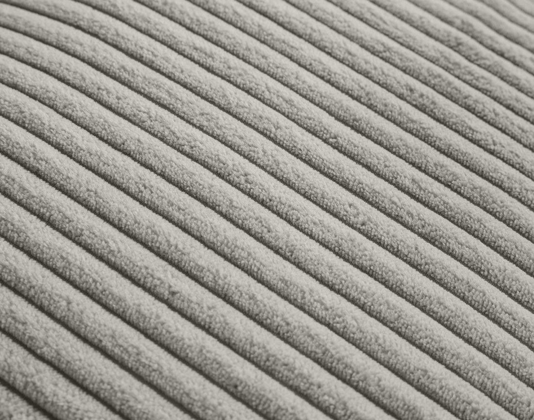 Module d'assise 2 places sans accoudoirs en velours côtelé Garance