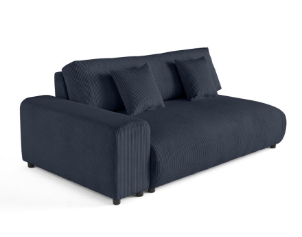 Module d'assise 3 places avec accoudoir gauche en velours côtelé Garance