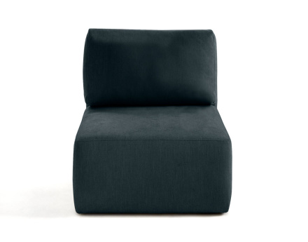 Module d'assise sans accoudoirs en tissu texturé Santorini