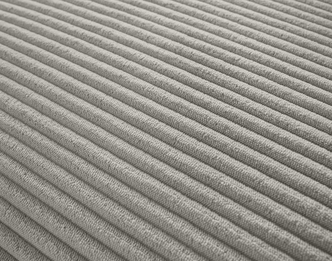 Canapé modulable d'angle gauche 5 places en velours côtelé Garance