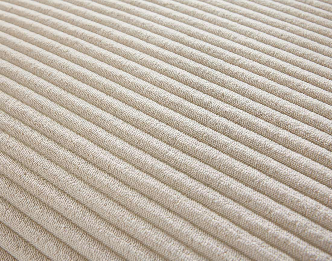 Canapé modulable d'angle droit 8 places en velours côtelé Garance