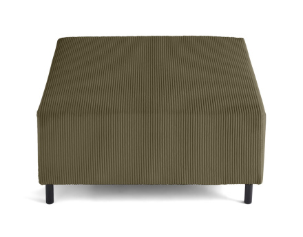 Pouf modulable en velours côtelé Edinburg