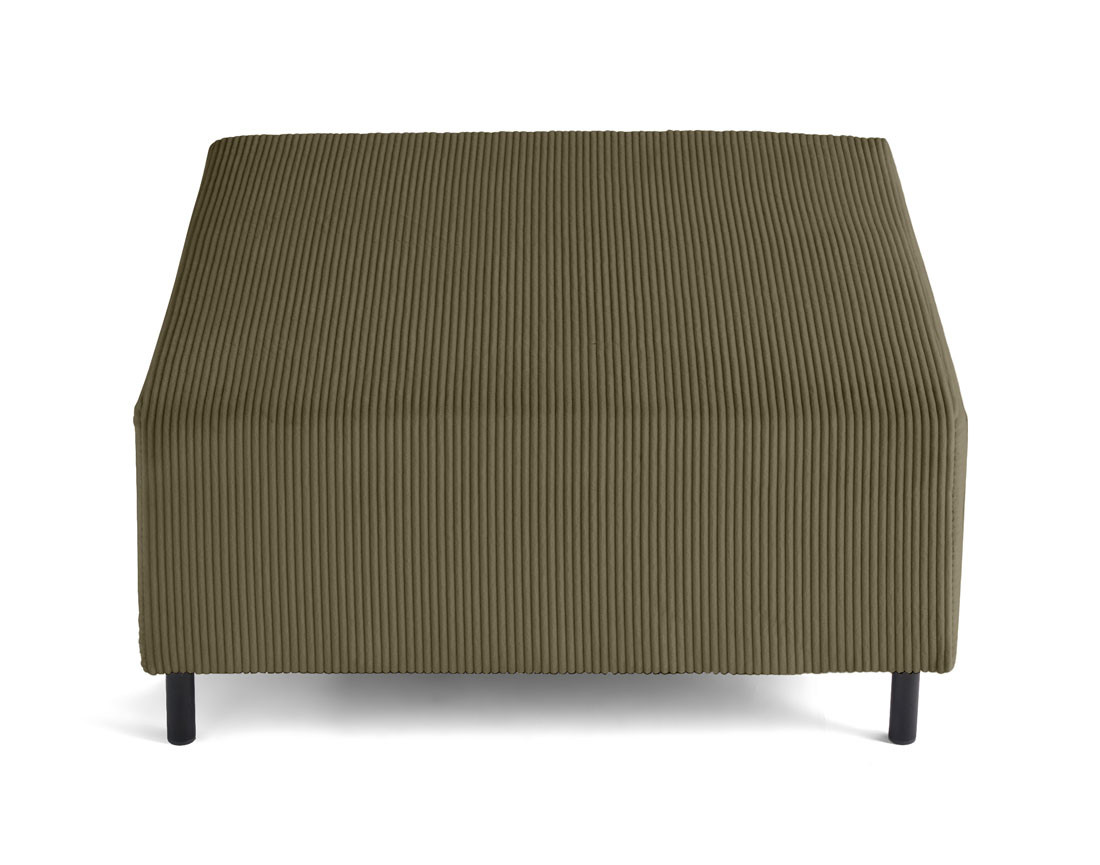 Pouf modulable en velours côtelé Edinburg