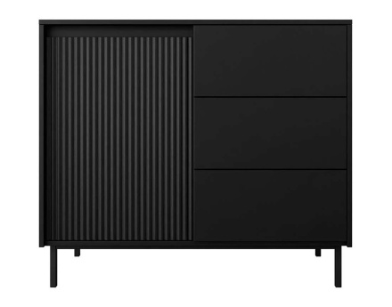 Buffet bas noir 103 cm Girona