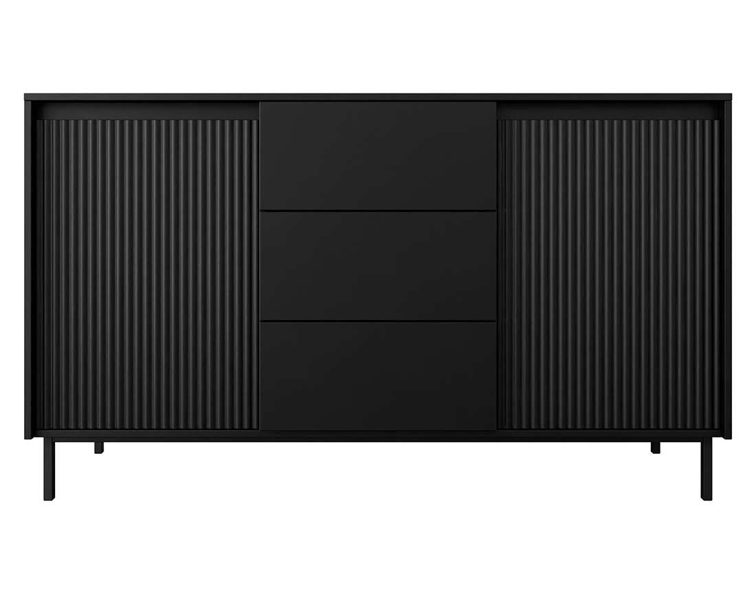 Buffet bas noir 153 cm Girona