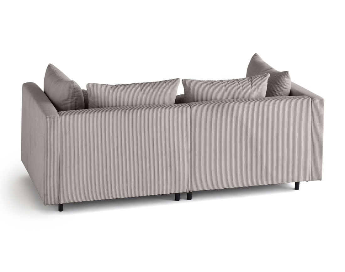 Canapé modulable 2 places en velours côtelé Edinburg