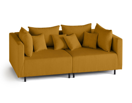 Canapé modulable 2 places en velours côtelé Edinburg