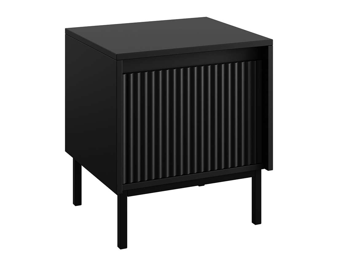 Table de chevet noir 45 cm Girona