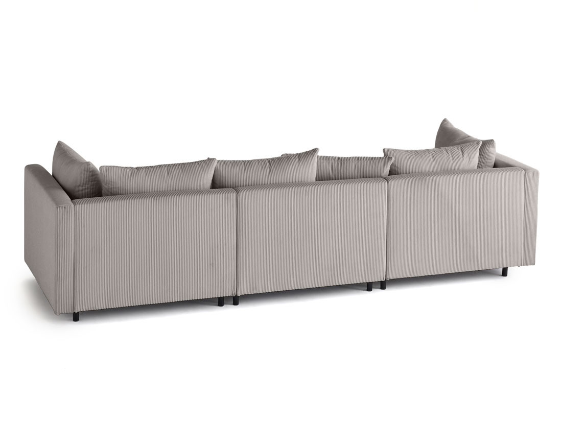 Canapé modulable 3 places en velours côtelé Edinburg