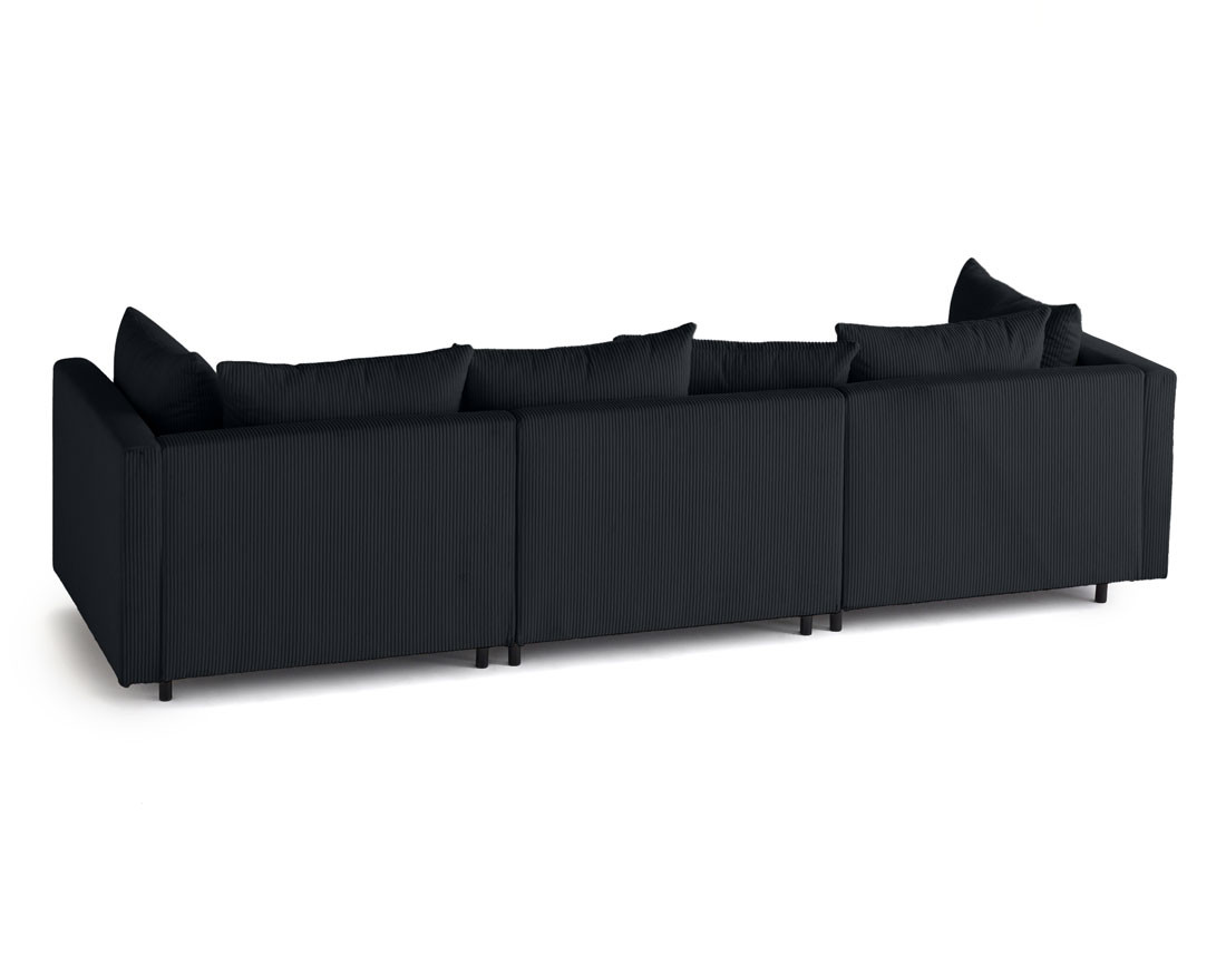 Canapé modulable 3 places en velours côtelé Edinburg