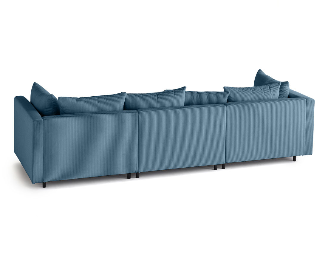 Canapé modulable 3 places en velours côtelé Edinburg