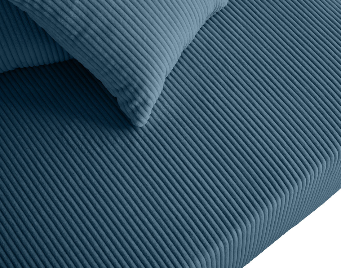 Canapé modulable 3 places en velours côtelé Edinburg