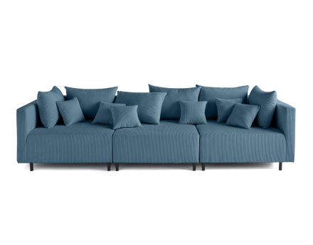 Canapé modulable 3 places en velours côtelé Edinburg