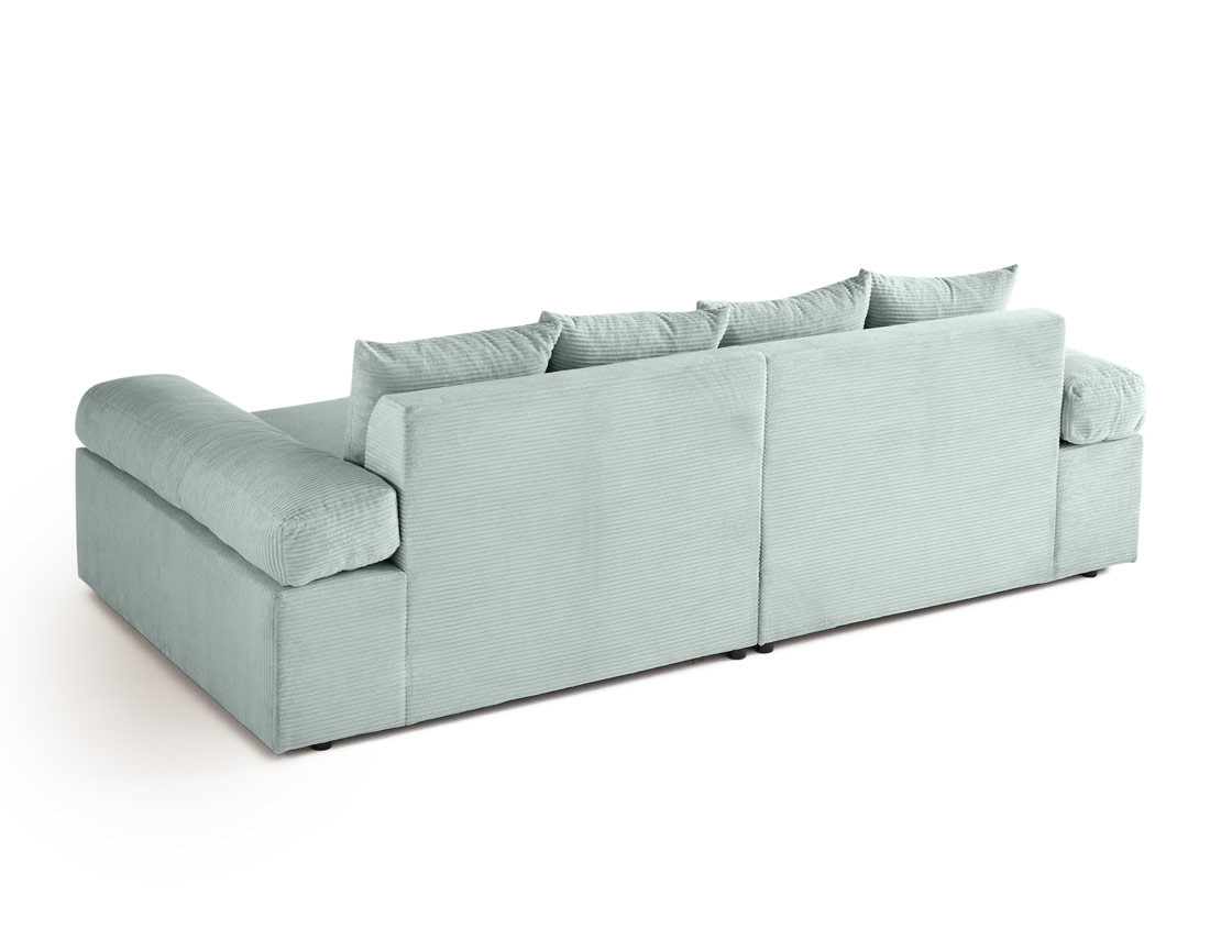 Canapé 4 places avec une assise profonde en velours côtelé