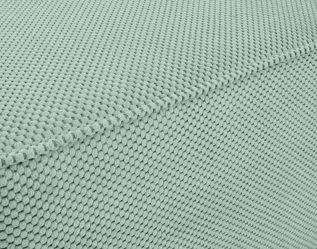 Pouf en velours texturé Topaze