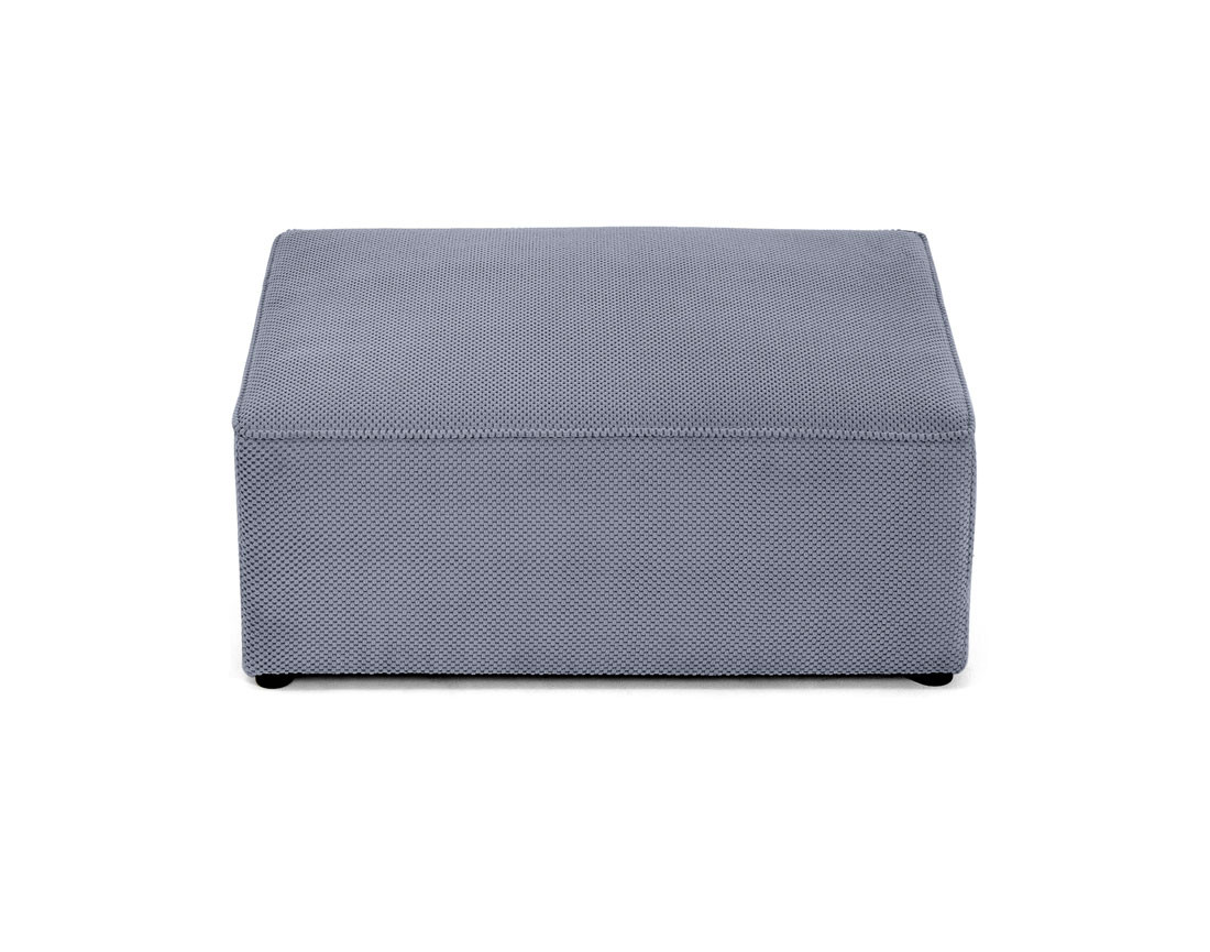 Pouf en velours texturé Topaze