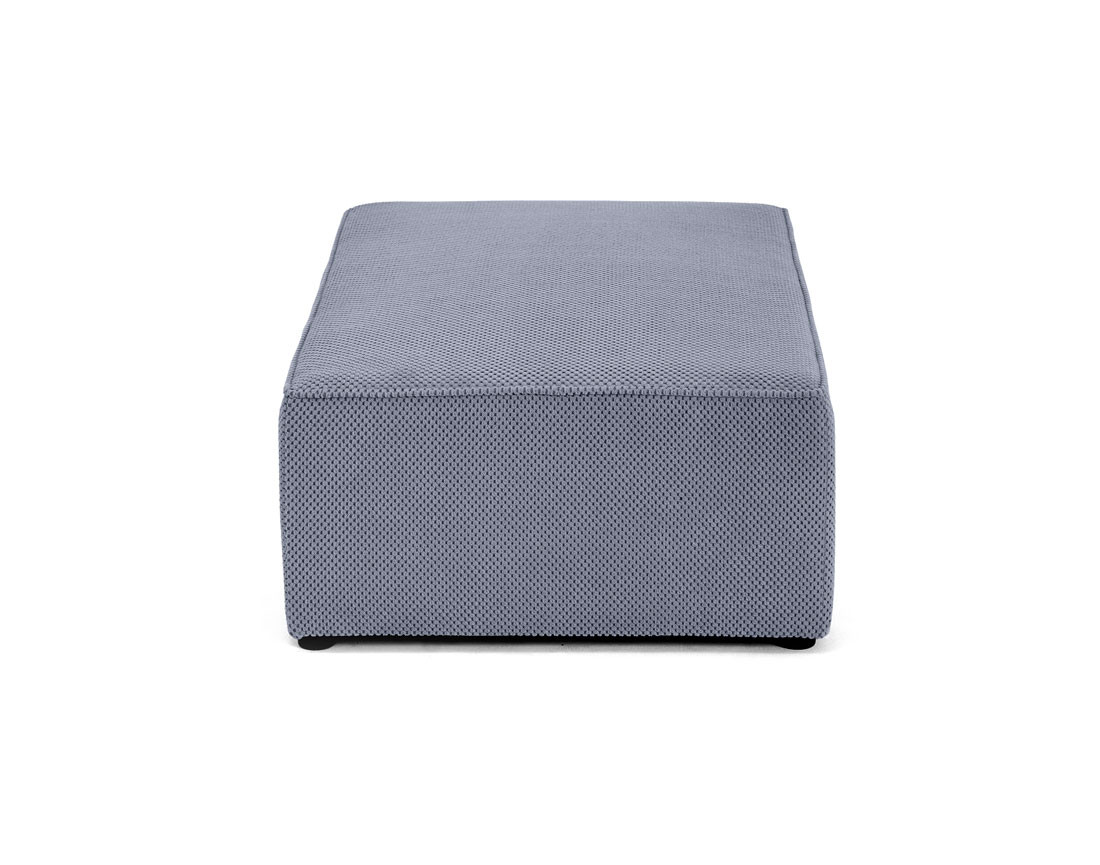 Pouf en velours texturé Topaze